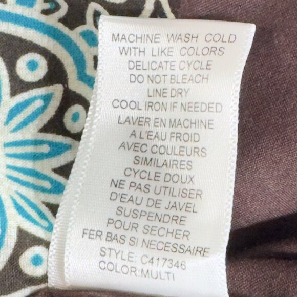 DAVID BROOKS Women's A-Line Skirt Multi-Color Size 10 - Picture 11 of 13